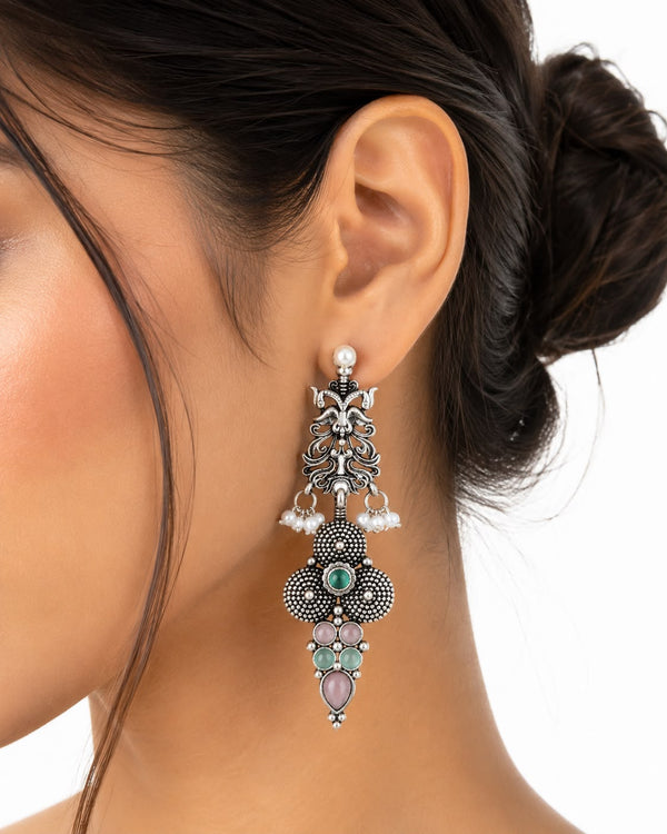 Elysian Pastel Oxidized Danglers
